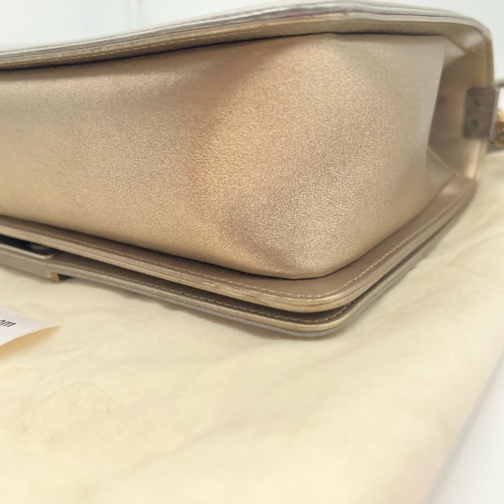 Chanel Metallic Gold and Silver Boy Bag! Stunning combination!🩶💛 - Picture 9 of 17